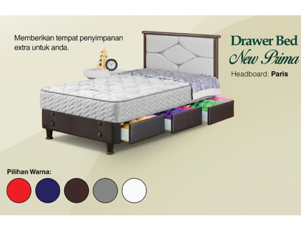 Springbed Guhdo Drawer Bed New Prima - Paris