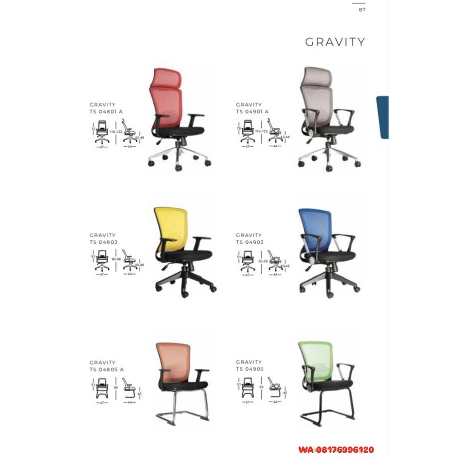 Kursi Kantor Chairman GRAVITY TS 04801 A 04803 04805 A 04901 A 04903 04905