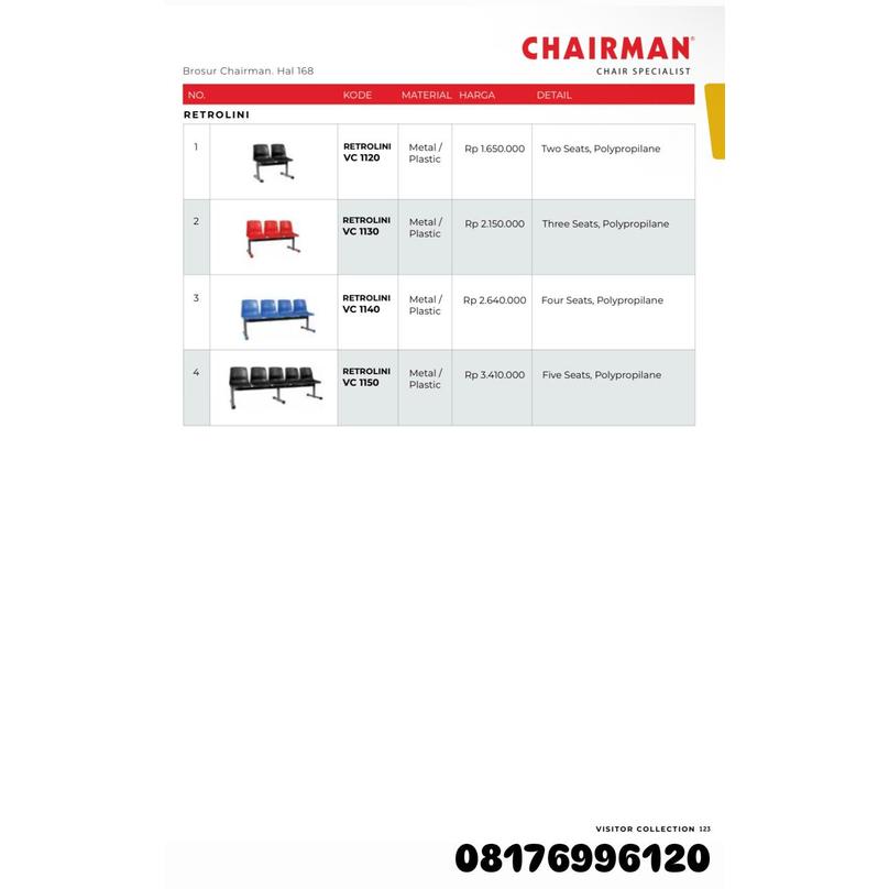 Kursi Kantor Chairman RETROLINI VC 1120 1130 1140 1150