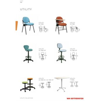 Kursi Kantor Chairman UTILITY UC 406 806 HF 606 M / UC 706 HF 506 906 HF T 7550