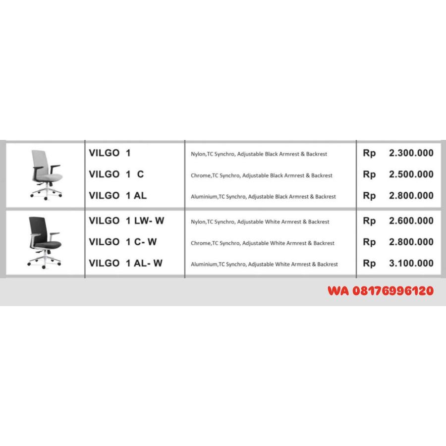 Kursi Kantor Donati VILGO 1 C AL, LW- W, C- W, AL- W