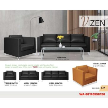 Kursi Kantor Donati VIZEN 1 2 3 SEATER