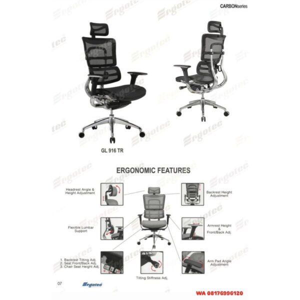 Kursi Kantor Ergotec GL 916 TR