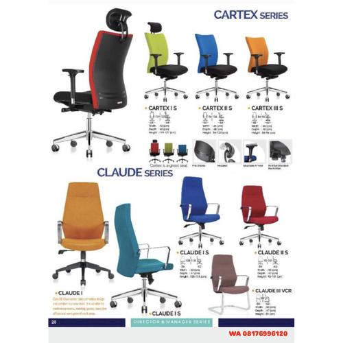 Kursi Kantor Ichiko CARTEX I S II S III S & CLAUDE I I S II S III VCR