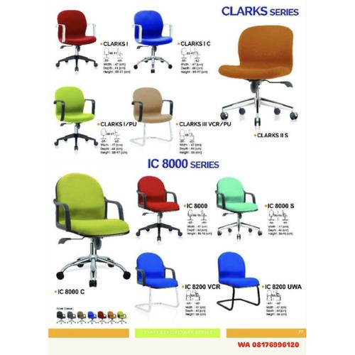 Kursi Kantor Ichiko CLARKS I I C I/PU II S III VCR/PU & IC 8000 8000 S 8000 C 8200 VCR 8200 UWA