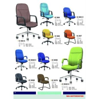 Kursi Kantor Ichiko IC 604 604 S 605 C 606 607 & IC 6040 S 6040 S 6050 6060