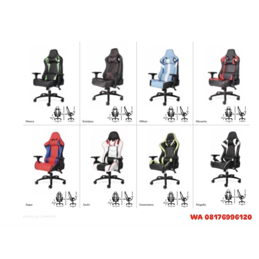 Kursi Kantor Savello Gaming Sriwijaya, Monza, Sochi, Super, Monsanto, Milton, Mugello, Greenstone