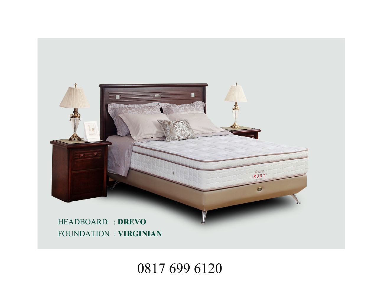 Springbed Guhdo Ruby Dream Virginian Style - Drevo