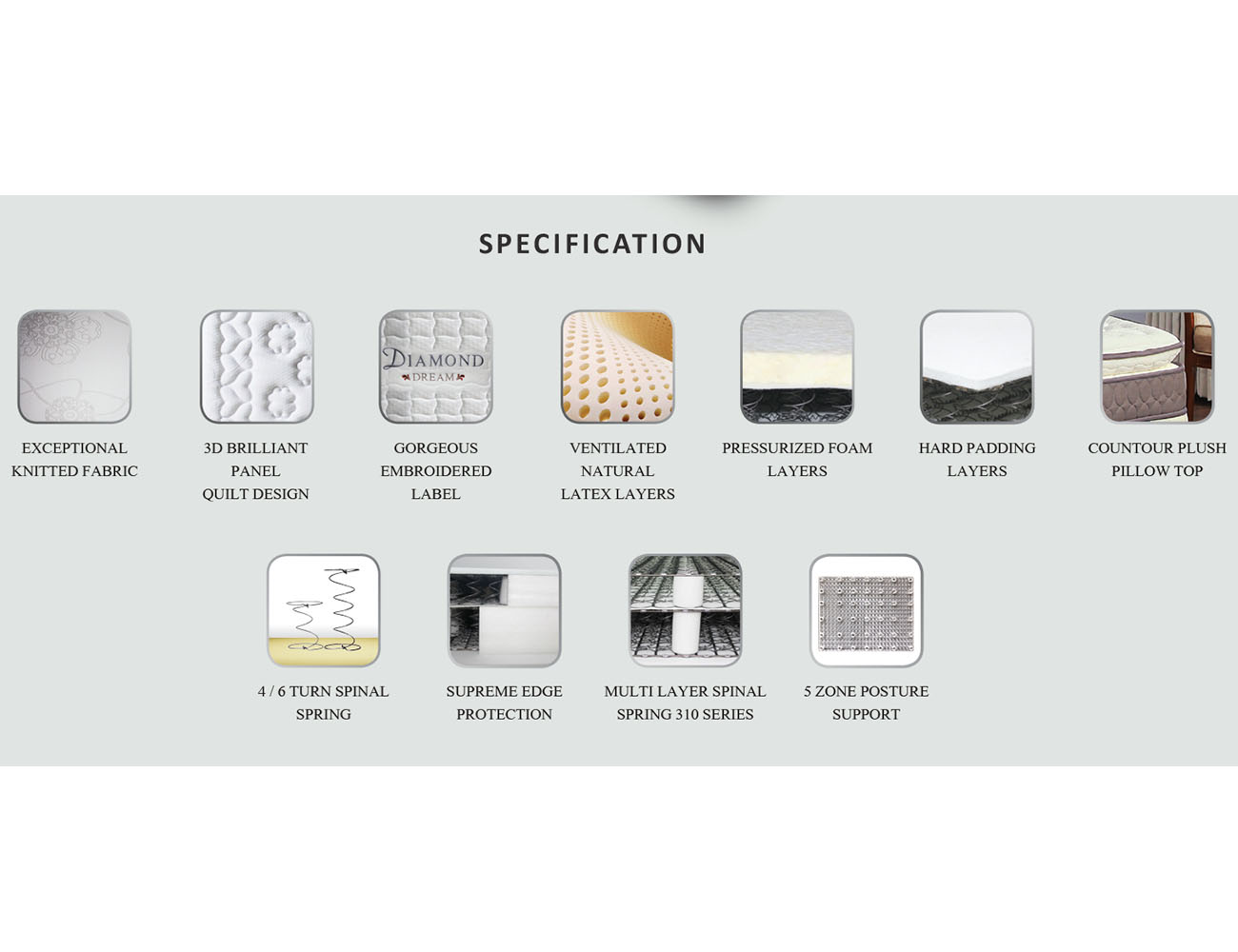 Springbed Guhdo Diamond Dream Legacy Style - Virginian - Image 2