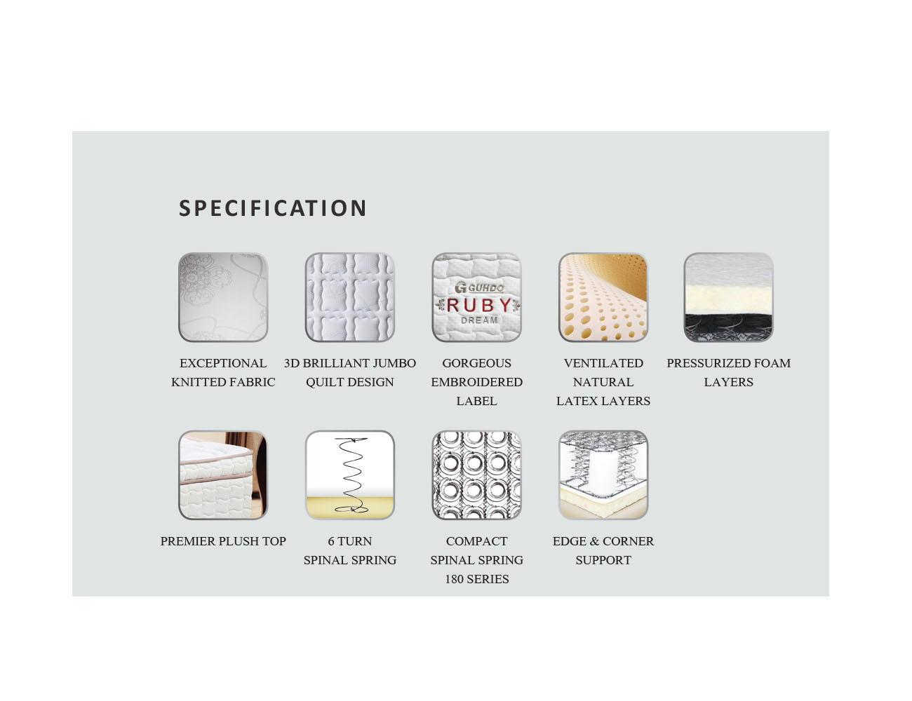 Springbed Guhdo Ruby Dream Venetian Style - Ascot Executive - Image 2